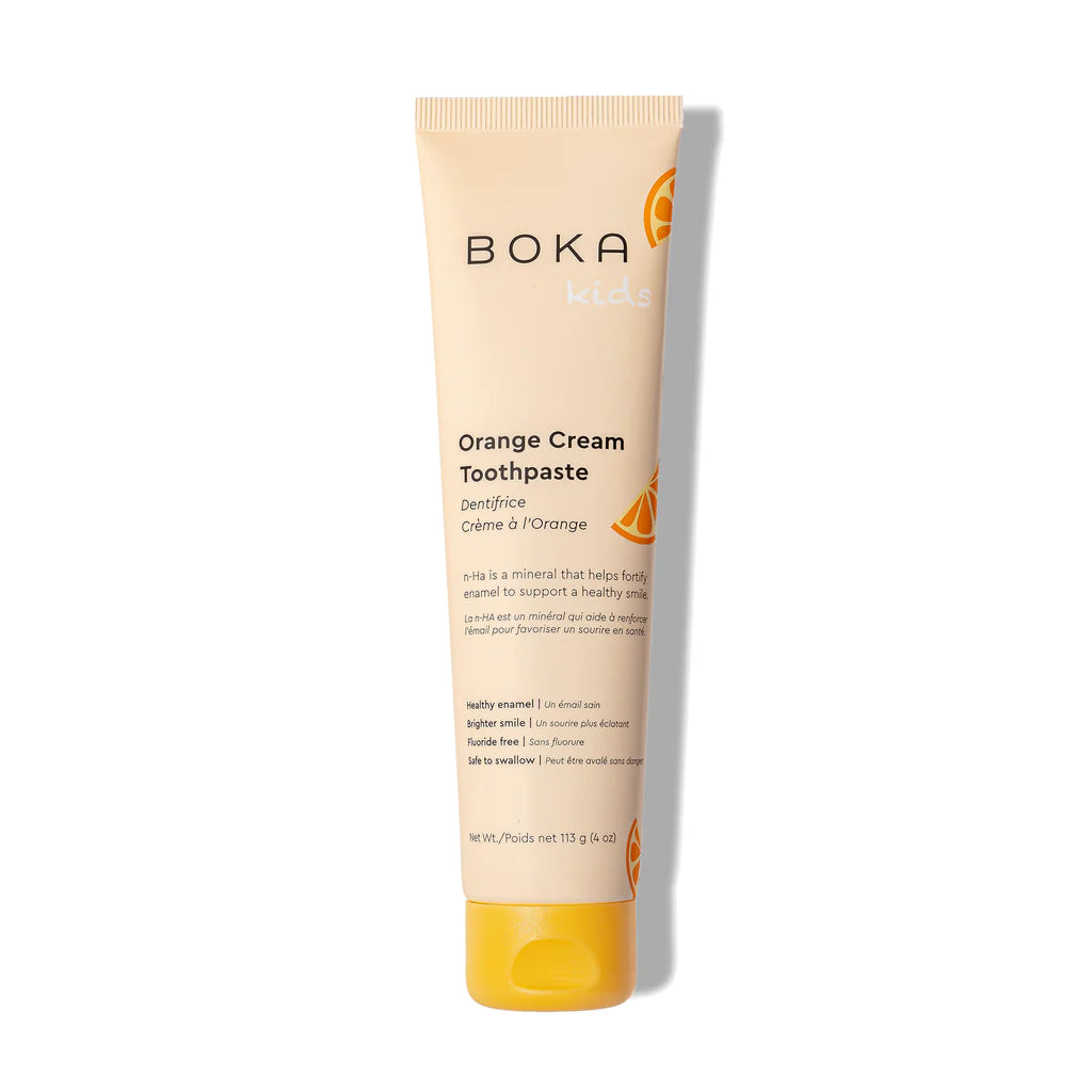 Boka Fluoride Free Toothpaste - Orange Cream Natural Flavor - 4oz