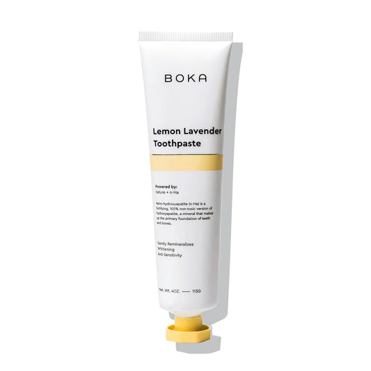 Boka Fluoride Free Toothpaste - Lemon Lavender Natural Flavor - 4oz