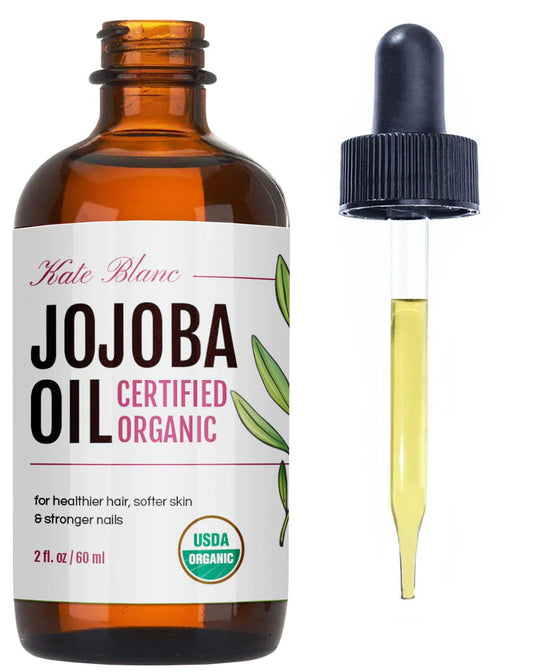 Kate Blanc Cosmetics Jojoba Oil for Hair Growth, Skin & Face (2oz)